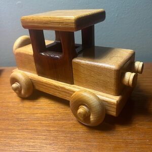 Natural Wooden Toy Car for Kids